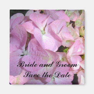Aimant Faire-part de mariage Rose Bébé Hydrangea