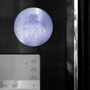 Aimant Fairy Wing Lavender Gown Fleur d'iridescente vio