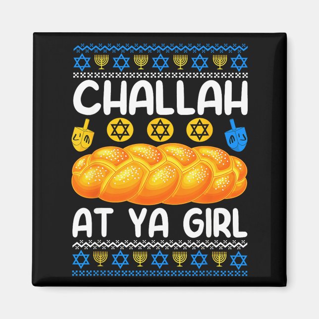 Aimant Fais face à ta fille, fun juif Hanukkah  (Devant)