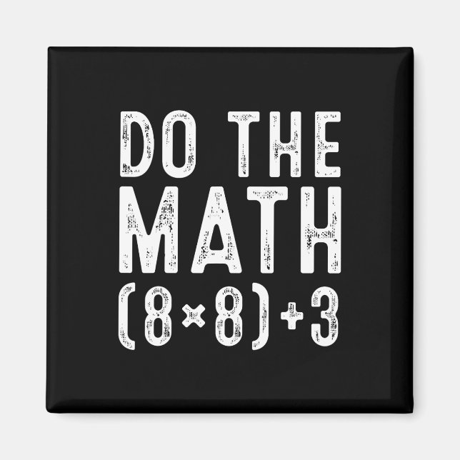 Aimant Fais Le Calcul 67 Mème Drôle Six Sept Enseignant F (Devant)