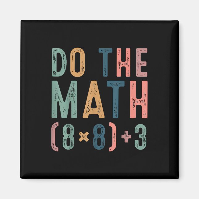 Aimant Fais Le Calcul 67 Mème Drôle Six Sept Professeur F (Devant)