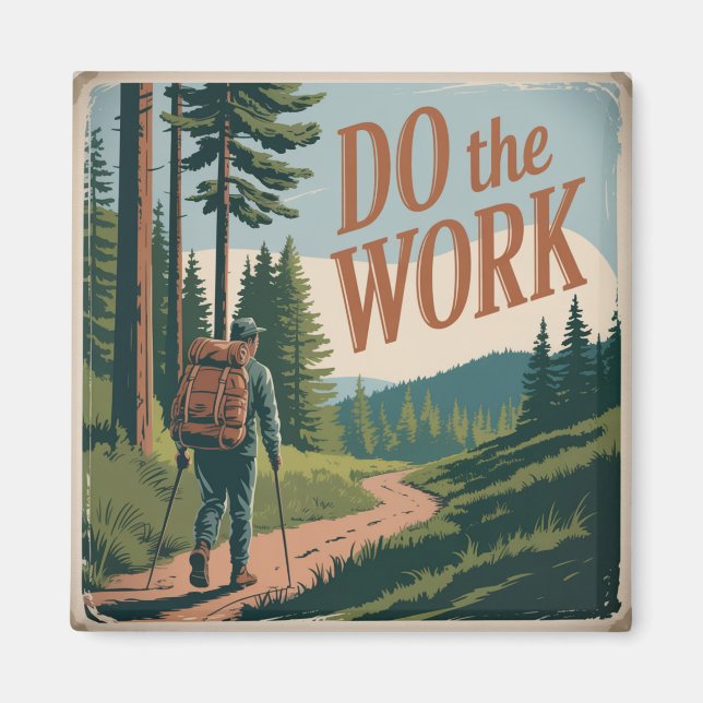 Aimant Fais le travail (Devant)