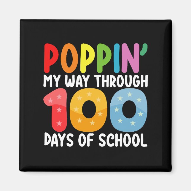 Aimant Faisant mon chemin à travers 100 jours d'école (Devant)