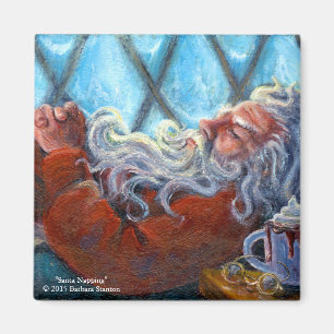 Aimant faisant une sieste de "Père Noël"