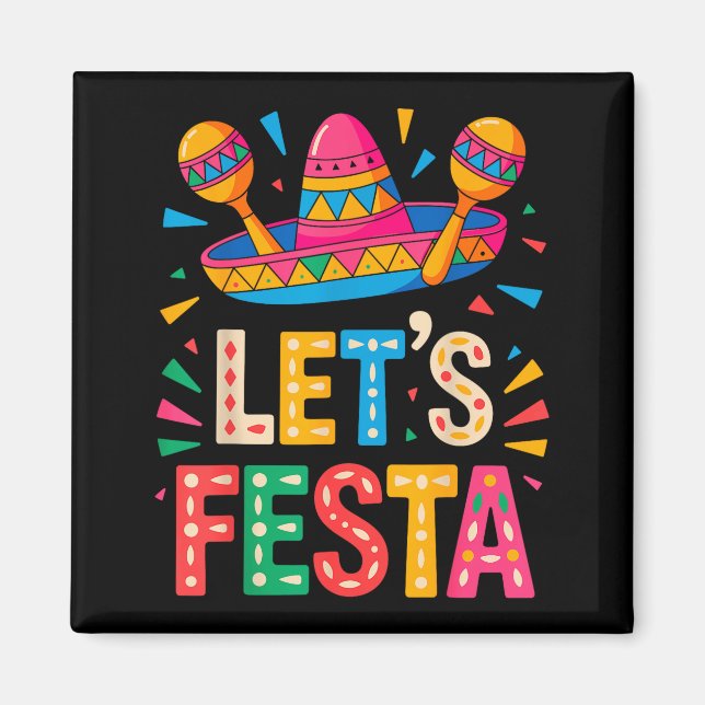 Aimant Faisons la fête cinq mai  (Devant)