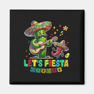 Aimant Faisons la fête Mexico Fiesta Taco Guitare Cactus