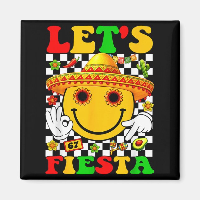Aimant Faisons la fiesta groovy garçons mexicains filles  (Devant)
