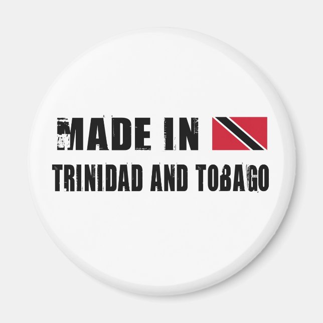 Aimant Fait à Trinité-et-Tobago (Devant)