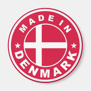 Aimant fait dans le timbre rond d'étiquette de drapeau d