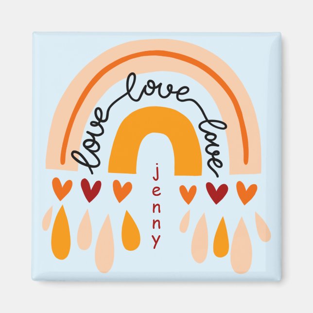 AIMANT "FAITES CE QUE VOUS AIMEZ" CITER BROWN RETRO BOHO  (Devant)