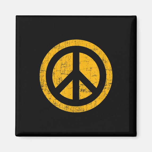 Aimant Faites de la paix pas de la guerre - Logo Paix (Devant)