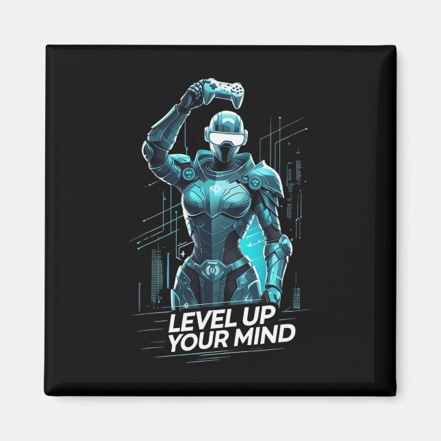 Aimant Faites Évoluer Votre Esprit Ai Gamer  (Devant)