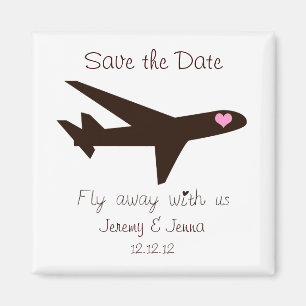 Aimant Faites gagner la date : Avion
