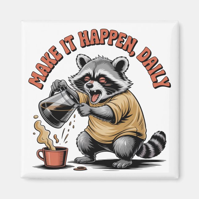 Aimant Faites-le arriver, quotidiennement (Devant)