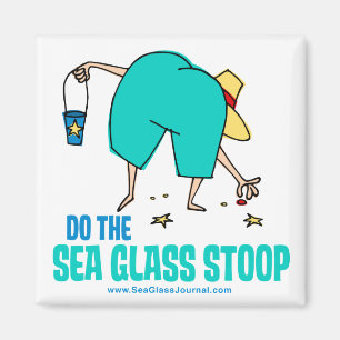 Aimant Faites le Stoop en verre de mer !