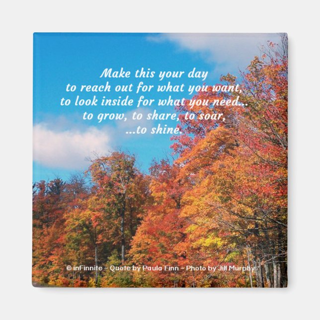 Aimant Faites-Le Votre Jour...Citation Inspirationnelle (Devant)