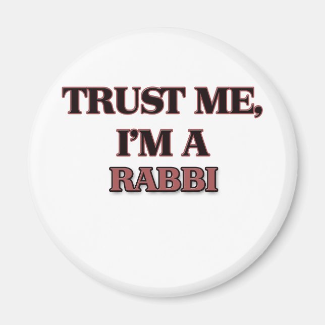 Aimant Faites-moi confiance I'm A RABBI (Devant)