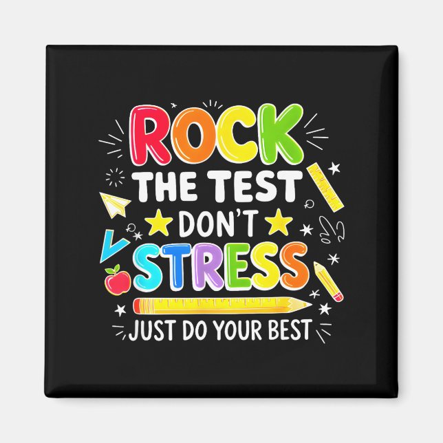 Aimant Faites passer le test sans stress faites juste le  (Devant)