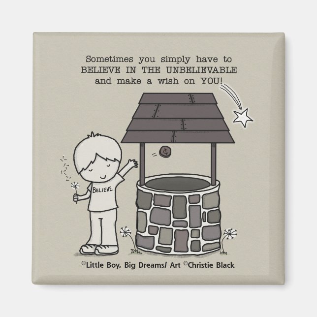 Aimant Faites un voeu sur vous ! (Devant)