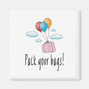 Aimant Faites vos valises et partons en vacances