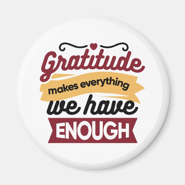 Aimant Faith and Gratitude Artwork – Uplifting Christian  (Devant)