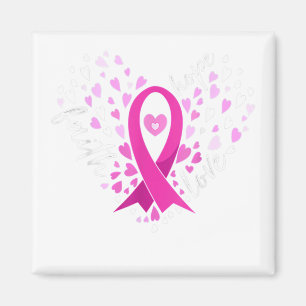 Aimant Faith Hope Love Cancer du sein Sensibilisation Pin