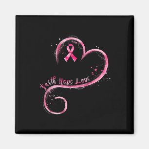 Aimant Faith Hope Love Pink Ribbon Cancer du sein Prix