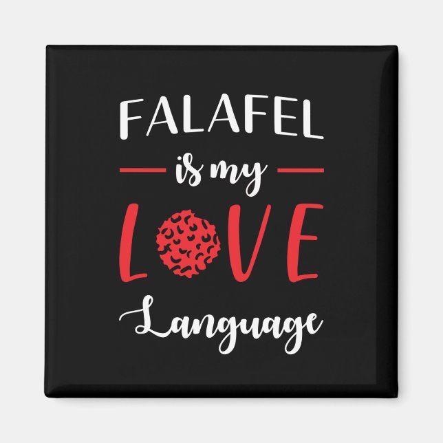 Aimant Falafel Love (Devant)