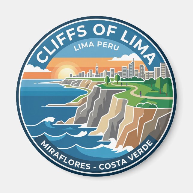 Aimant Falaises de Lima Pérou (Devant)
