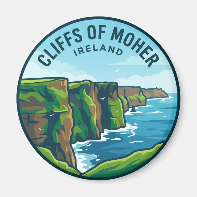 Aimant Falaises de Moher Irlande (Devant)