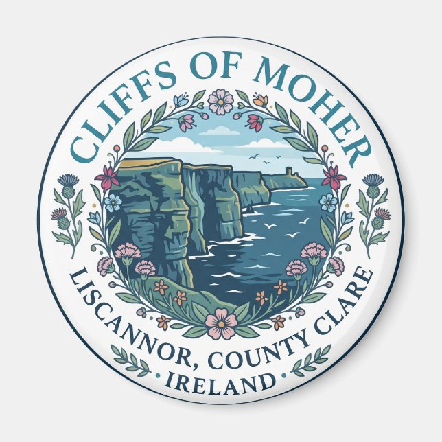 Aimant Falaises de Moher, Liscannor, comté de Clare, Irla (Devant)