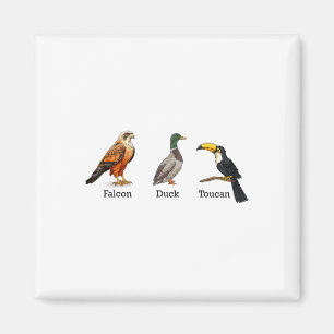 Aimant Falcon Canard Toucan Oiseaux Subtil Anti Trump