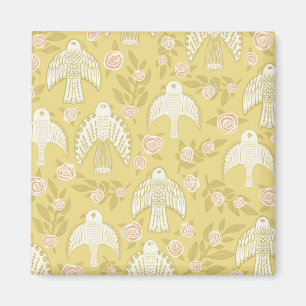 Aimant Falcons et Motif Rose