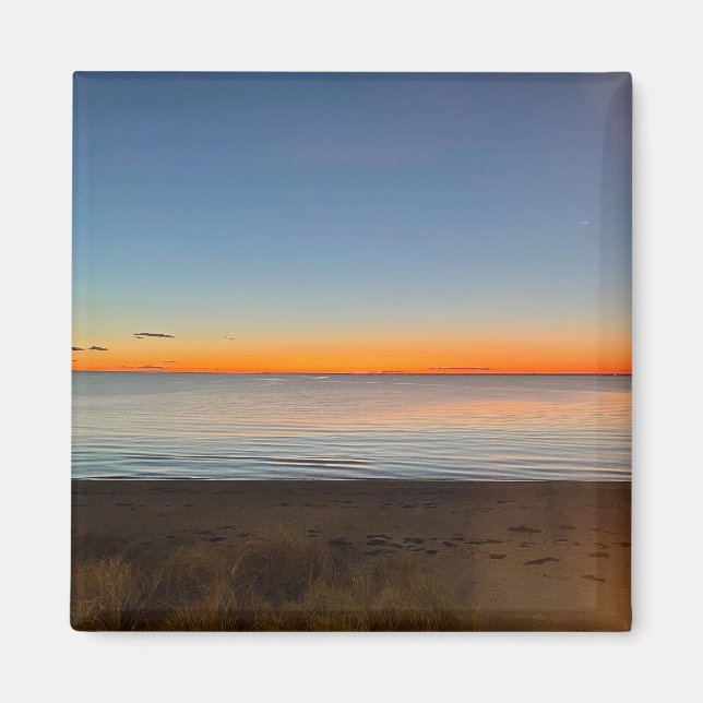 Aimant Falmouth Massachusetts Cape Cod Coucher de soleil (Devant)