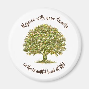 Aimant Famille citation cadeau maman, mère jour arbre de