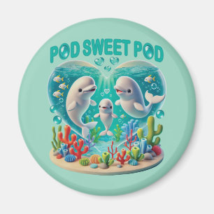 Aimant Famille de baleines "Pod Sweet Pod"