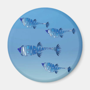 Aimant Famille de poissons d'information