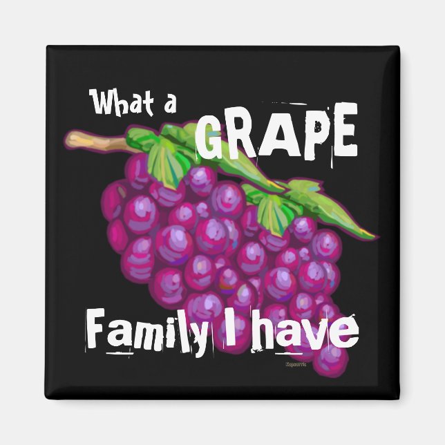 Aimant Famille de raisins (Devant)