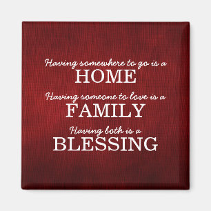 Aimant Famille de typographie motivationnelle Citation