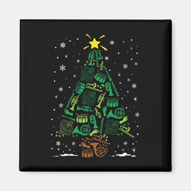 Aimant Famille d'instruments Nd en marche Noël T (Devant)
