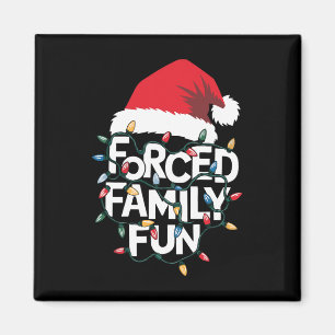 Aimant Famille forcée Amusants Sarcastique Noël Drôle Noë