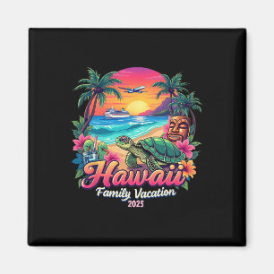 Aimant Famille Hawaii été jumelé Voyage Vacation 2025 V