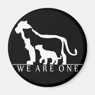 Aimant Famille Lion (version noire)