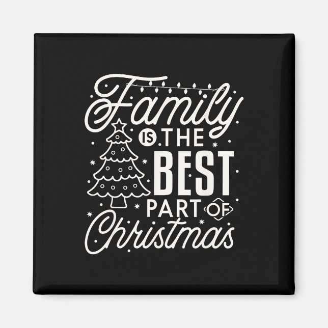 Aimant Famille Noël 2023 Matching Funny Xmas Crew Squ (Devant)