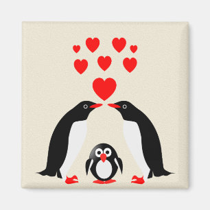 Aimant Famille Penguins