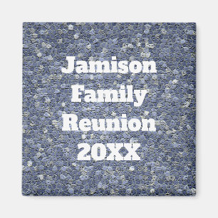 Aimant Famille Réunion Blue Grey Mosaïque Gardienne Carre