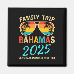 Aimant Famille Vacation Bahamas 2025 Groupe de jumelage é