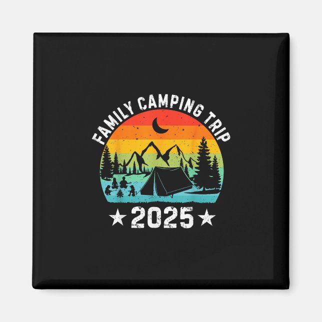 Aimant Family Camping Trip 2025 Matching Crew Summer Vaca (Devant)