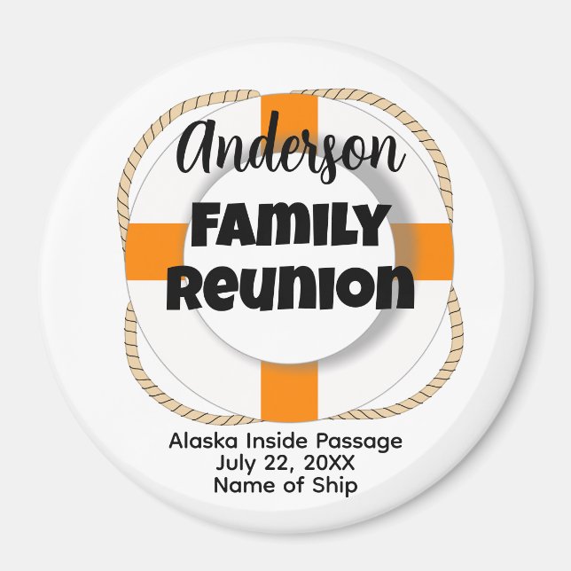 Aimant Family Cruise Stateroom Porte Marker Souvenir Buoy (Devant)