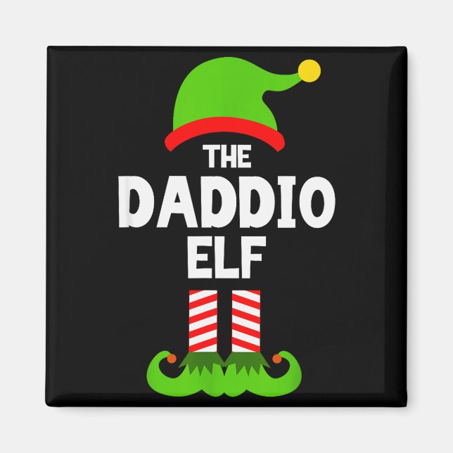Aimant Family Daddio Elf Christmas Matching Pajama Funny  (Devant)
